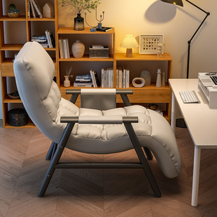 Recliner Reclining Sleepable Home Bedroom Sofa Chair Office Lunch Break Folding Backrest Chair Balcony Leisure Single Chair