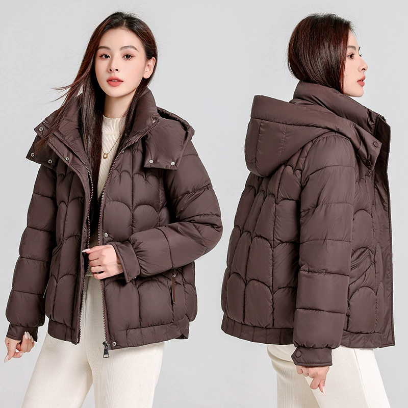 Короткий демисезонный трендовый пуховик, в стиле вестерн, plus size, oversize