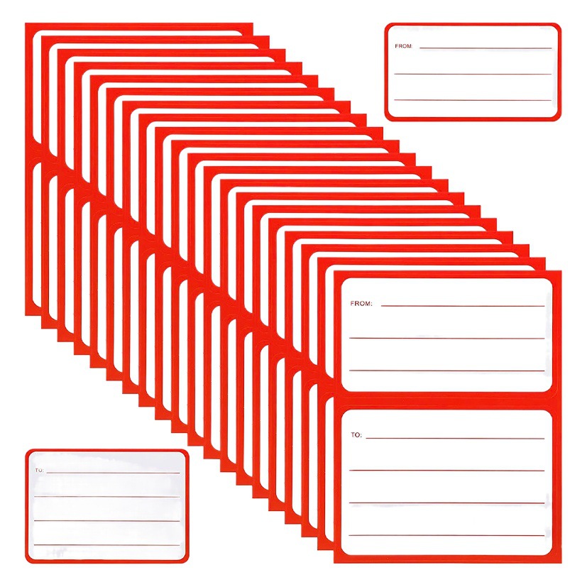 50 pegatinas/paquete etiqueta de correo de dirección universal etiqueta autoadhesiva de escritura a mano para el sobre de la caja de correo y etiqueta de envío