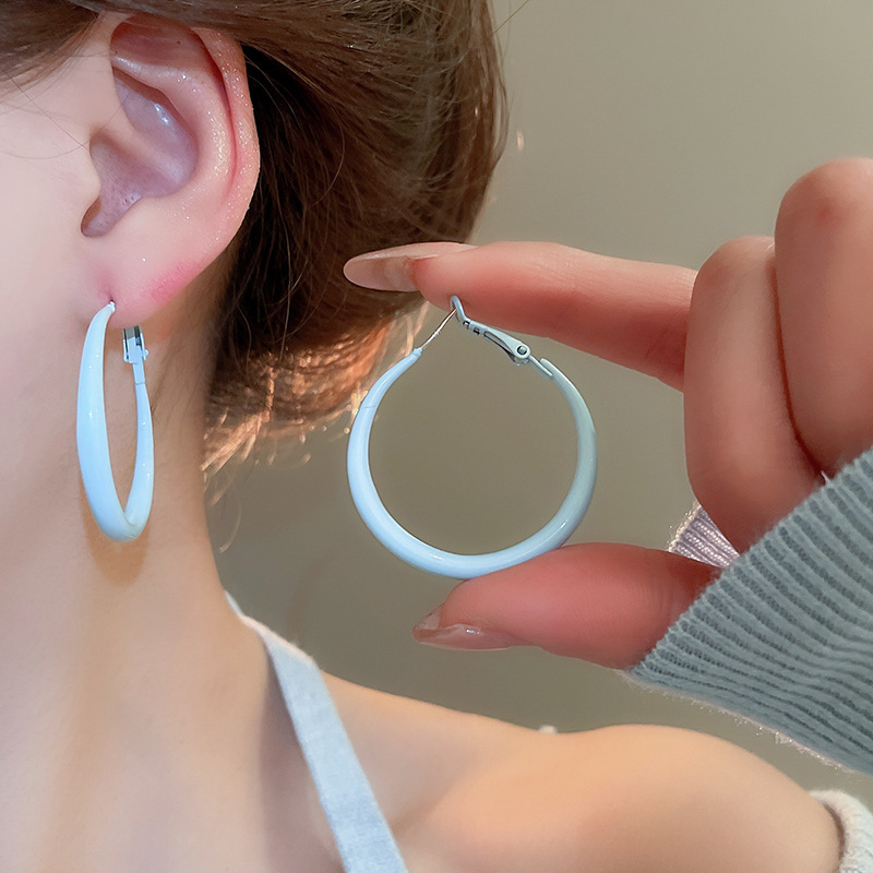 14 # Aguja de plata-azul-mediano 4cm