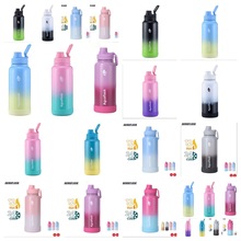 跨境304大容量不锈钢太空壶高颜值运动旅游壶真空户外 便携保温杯