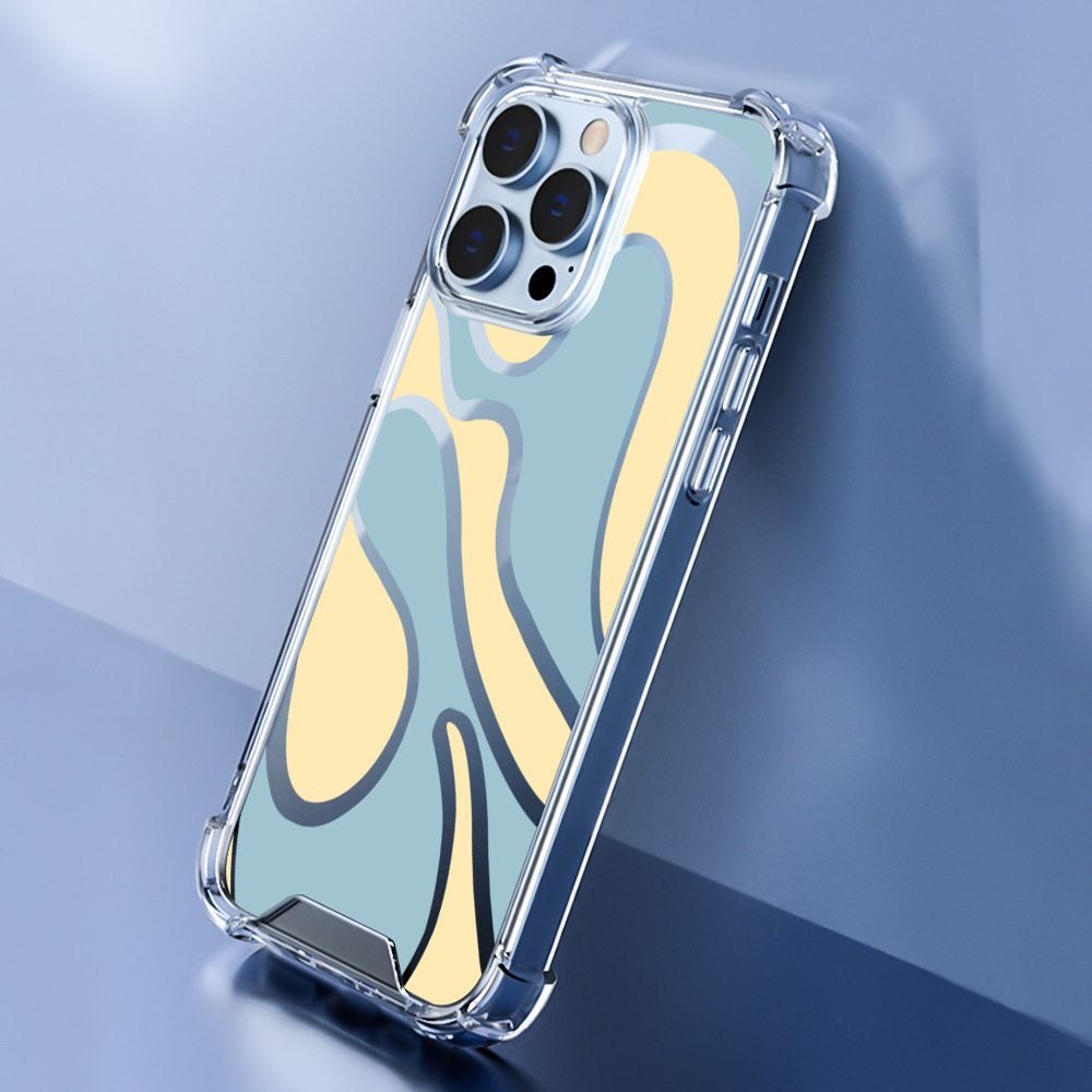 50g Weight iPhone Applicable Brands Phone Cases Classification Pc, tpu Material Waves Pattern Simple Style Style Pc Tpu Waves Simple Style Phone Cases Phone Accessories 10