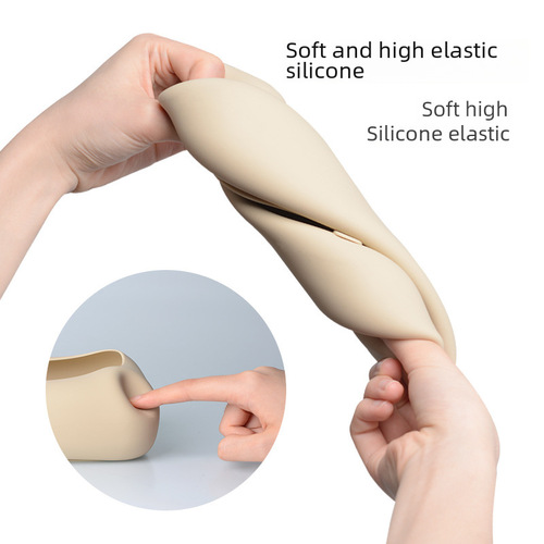 Cross-border suction cup tissue box, no punching required, household silicone tissue box, creative minimalist car suction adhesive soft tissue box