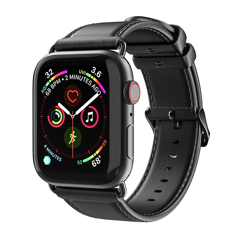 DUXDUCIS al por mayor correa de cuero nativa aplicable Apple iWatch universal Apple reloj Correa modelo de negocio image 7