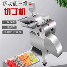 三维切丁机商用多功能果蔬菜肉类猫狗宠物口粮食品切粒机