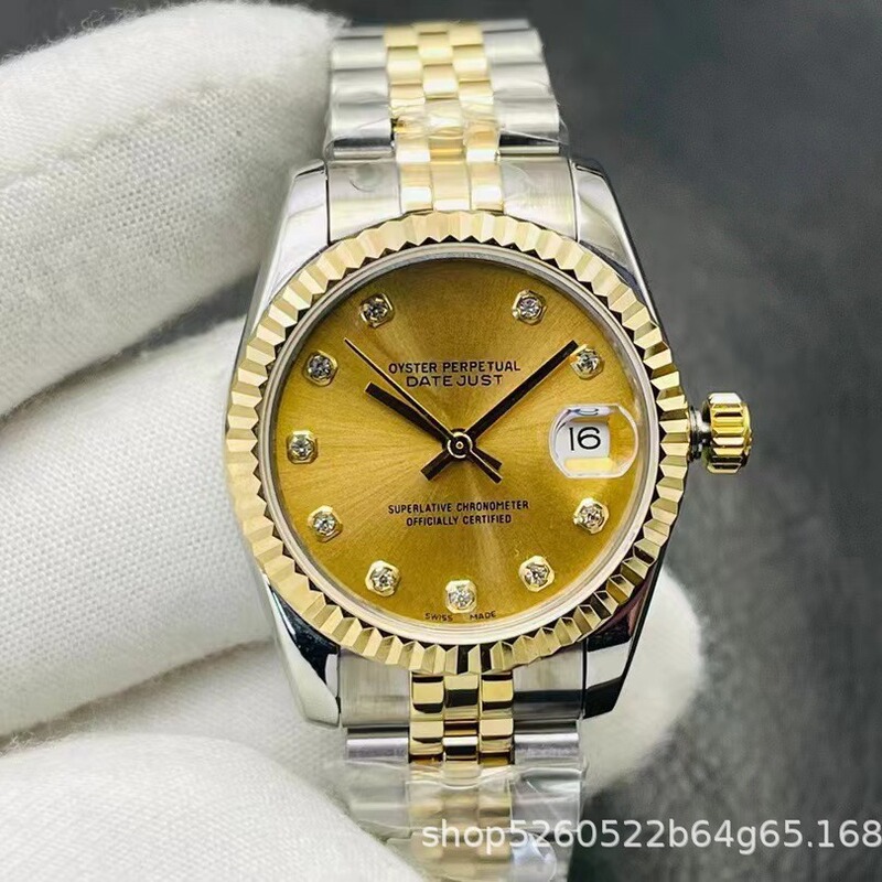 Dropshipping for Micro-Businesses: Rolex Oyster Perpetual Datejust Diamond-Encrusted Automatic Mechanical Women's Watch, Aliexpress Cross-Border Dropshipping for Micro-Businesses: Rolex Oyster Perpetual Datejust Diamond-Encrusted Automatic Mechanical Women's Watch, Aliexpress Cross-Border