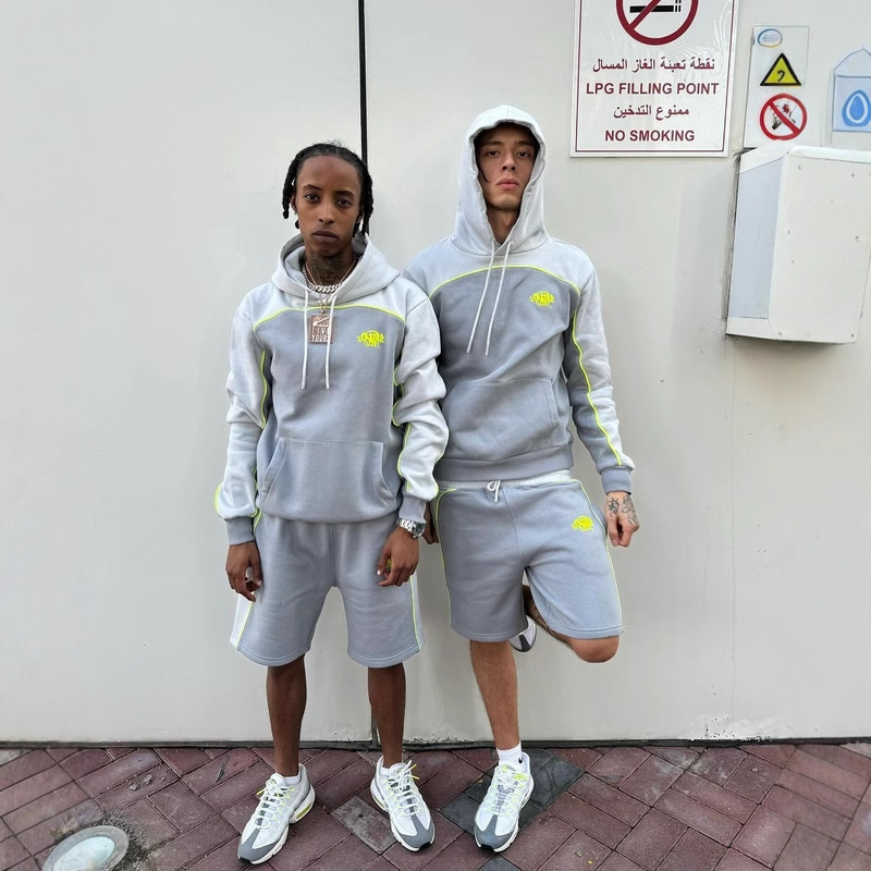 Synaworld Sweater Shorts suit European and American Stars Cench Same Style fleece-lined Hip Hop Street Rap Hoodie