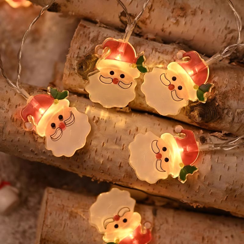 サンタクロースイルミネーションledライトストリングライトクリスマスライト鉄芸クリスマス装飾ライトクリスマスツリーライトストリング|undefined