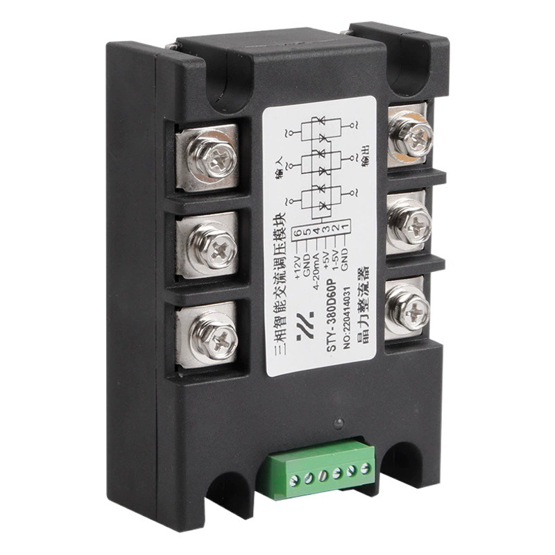 Интеллектуальный трехфазный модуль регулирования напряжения переменного тока STY100ASTY-380D75P регулирование температуры и затемнение 4-20 мА 0-10 В