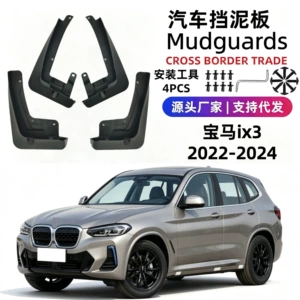BMW IX3 22-24 modelləri üçün xüsusi yumşaq rezin palçıq qoruyucuları