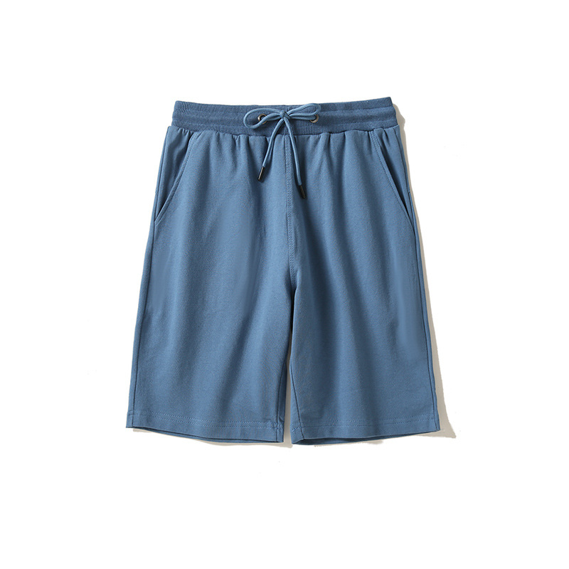 Pantalones deportivos americanos de cinco puntos de color caramelo de felpa, pantalones cortos de hombre sueltos casuales de moda, personalización de ropa exterior de verano de algodón puro