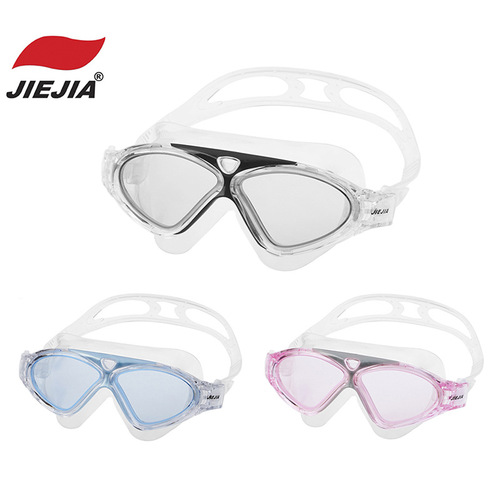 Jiejia factory direct selling swimming goggles high-definition waterproof and anti-fog for men and women large frame swimming goggles swimming goggles wholesale 8170