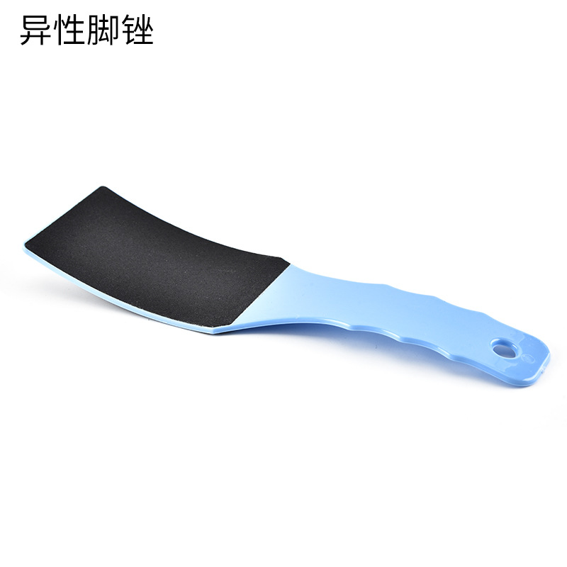 Double-sided curved handle foot file, plastic foot file, foot scrubber, dead skin remover, foot beauty tool manufacturer approved