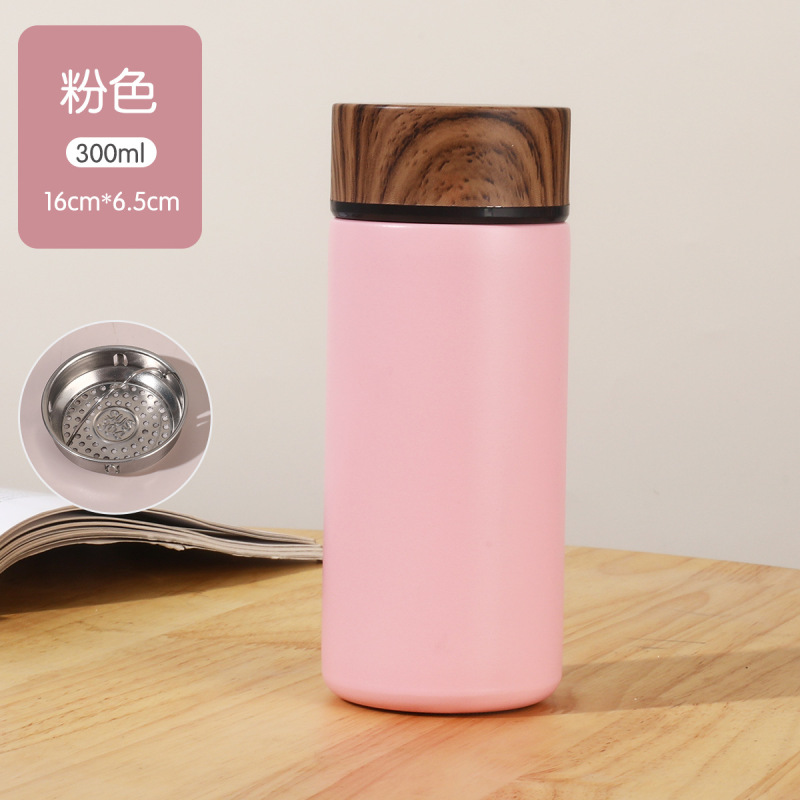 316不锈钢迷你保温杯木纹盖离智能真空口袋杯户外随行学生情侣杯|undefined