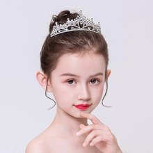 2025春季公主皇冠发箍儿童新娘水钻发饰结婚饰品可爱百搭发梳