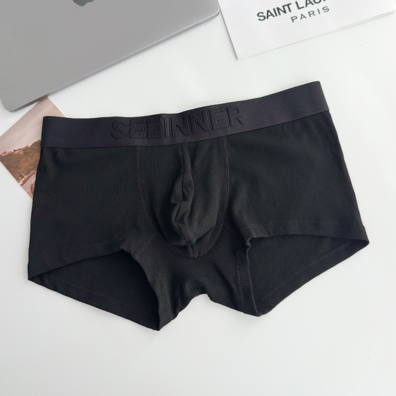 Nuevos pantalones cortos de cuadrangular de algodón de hombre con costillas transpirables Amazon AliExpress comercio exterior Europa y América tamaño grande