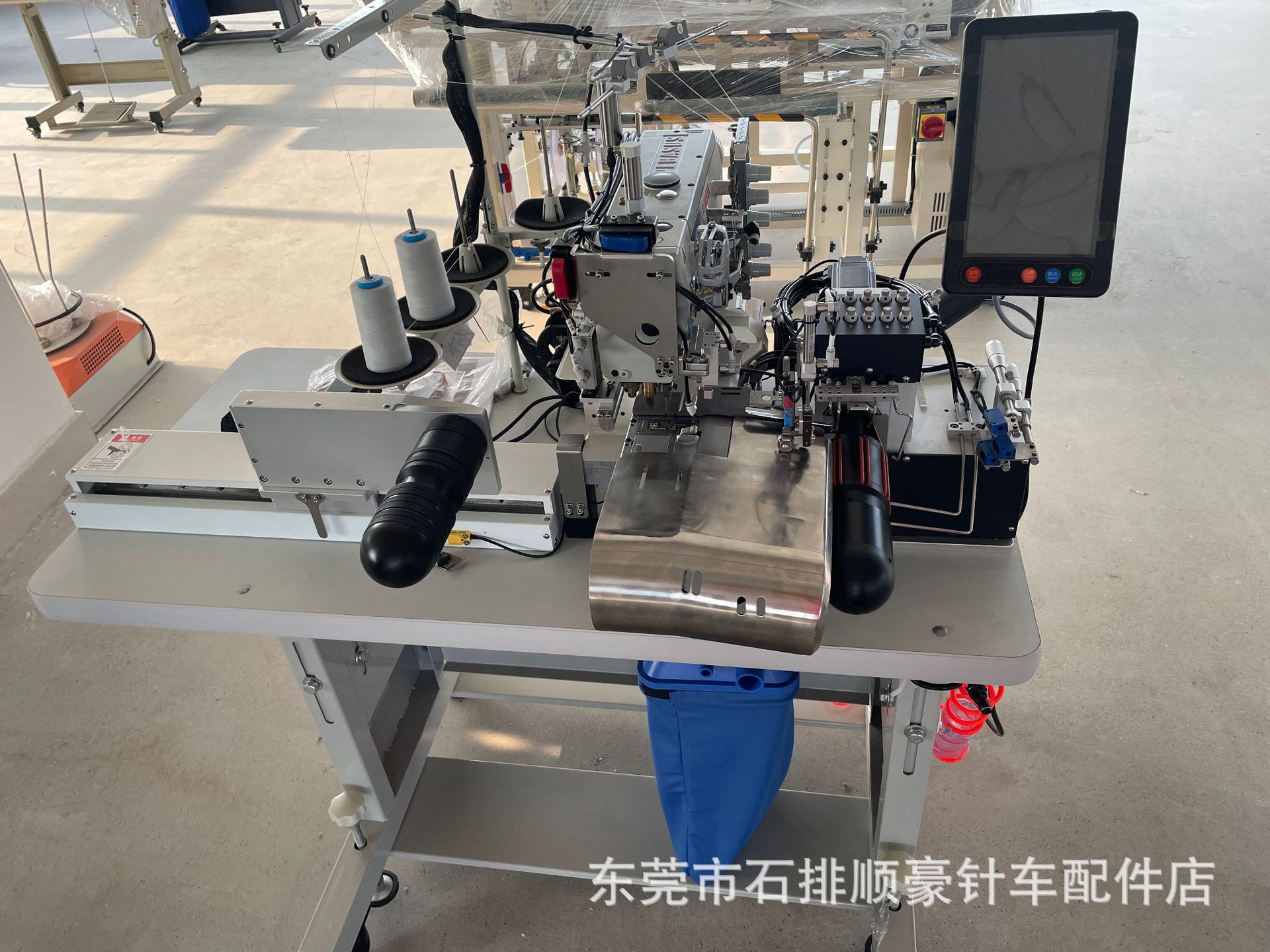 Nuevo automático camiseta máquina de pellizco una persona operar dos máquinas de coser automáticas máquina de coser industrial