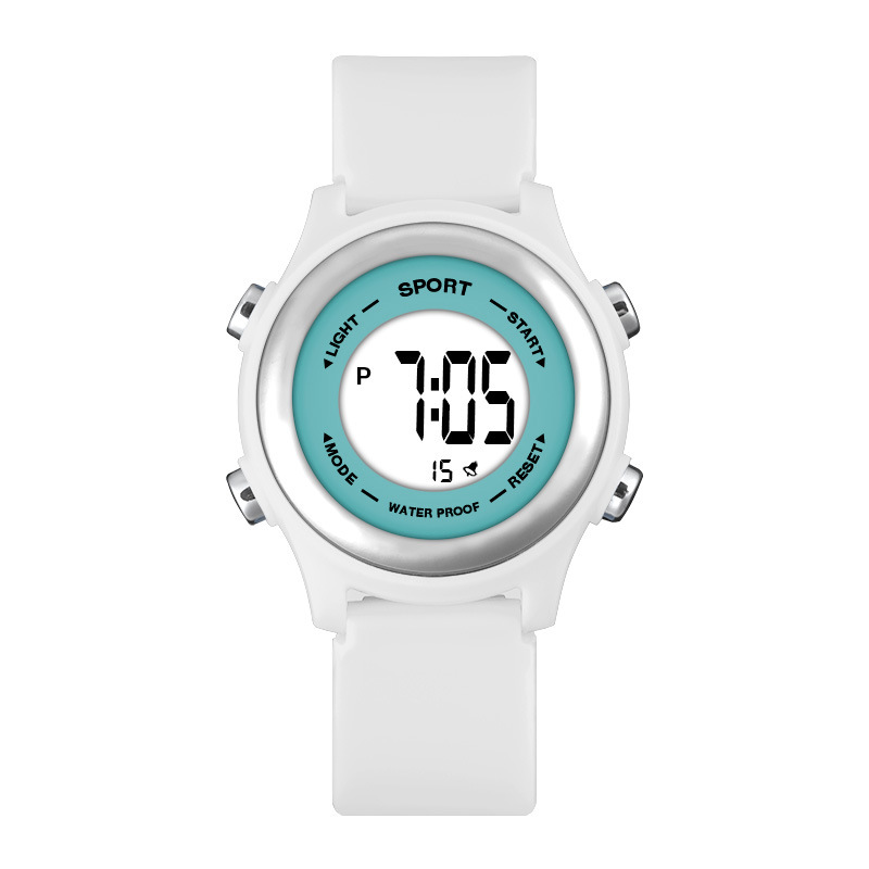 Nuevo dulce macaron estudiante reloj electrónico moda Junior High School multifunción alarma luminosa sincronización reloj electrónico