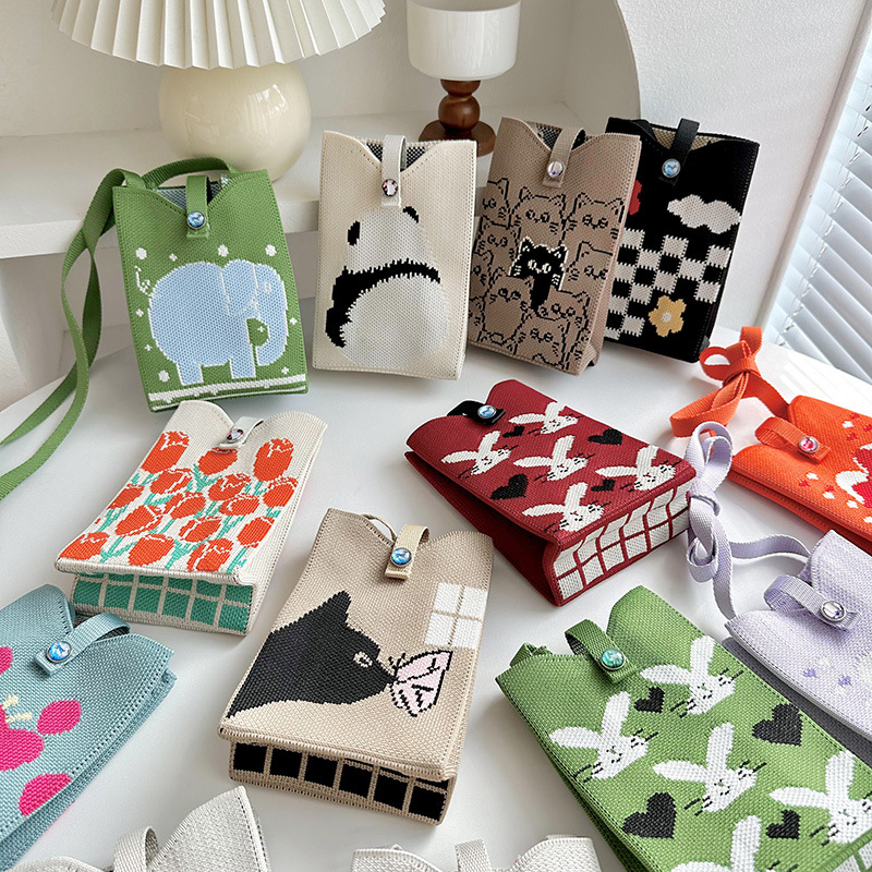 Bolso para teléfono móvil Mini bandolera de bandolera de diseño de nicho Bolso de axila de monedero de todo fósforo de moda coreana