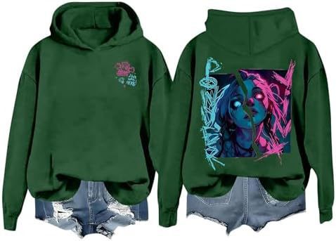DLDXJQTPL Jinx Was Here Women Hoodie Jinx Arcane Figure