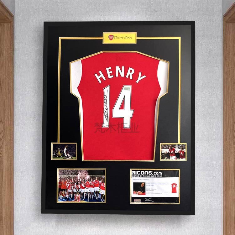 Signature Jersey Framed Football Ronaldo Messi Basketball Jersey Framed NBA Commemorative Collection Clothes Display Frame Photo Frame