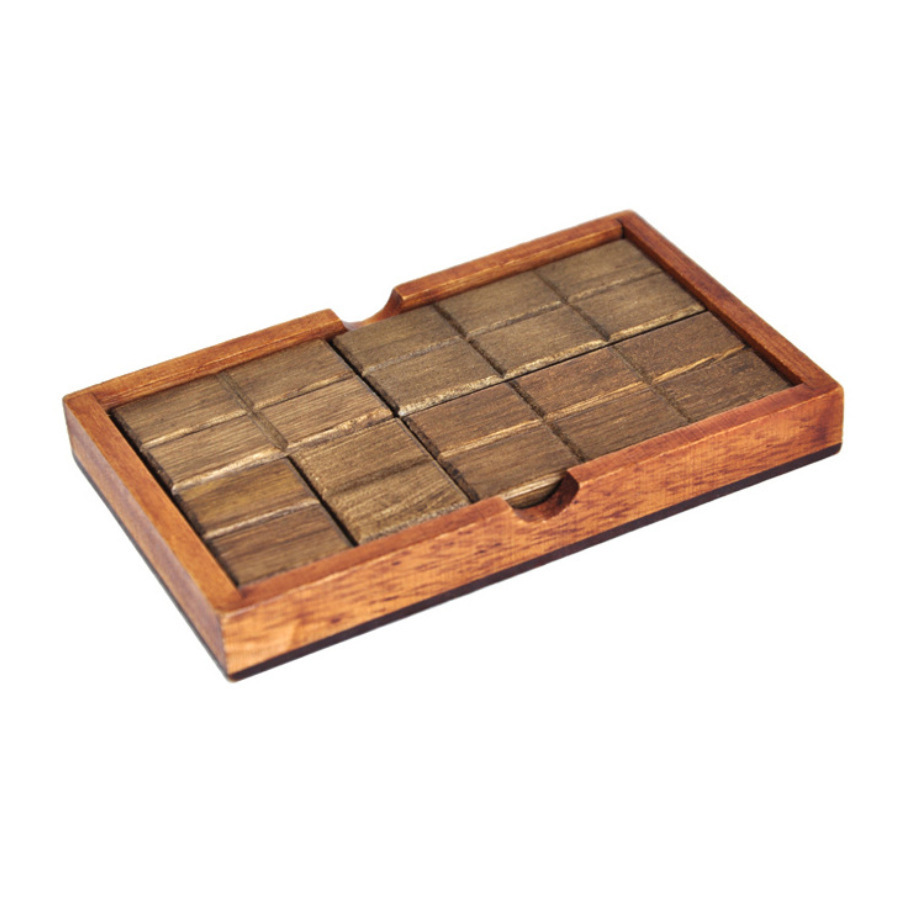 Wooden Chocolate Puzzle Building Blocks Toys Leisure Educational Games Family Interactive Classical Toys Kongming Luban Lock