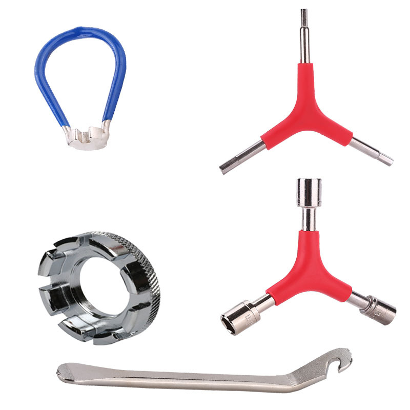 2个三叉六角1个撬胎棒1个八口扳手1个辐条扳手222克