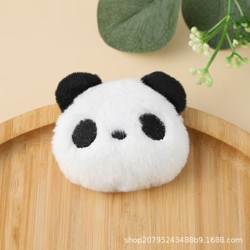 귀여운 팬더 머리 브로치