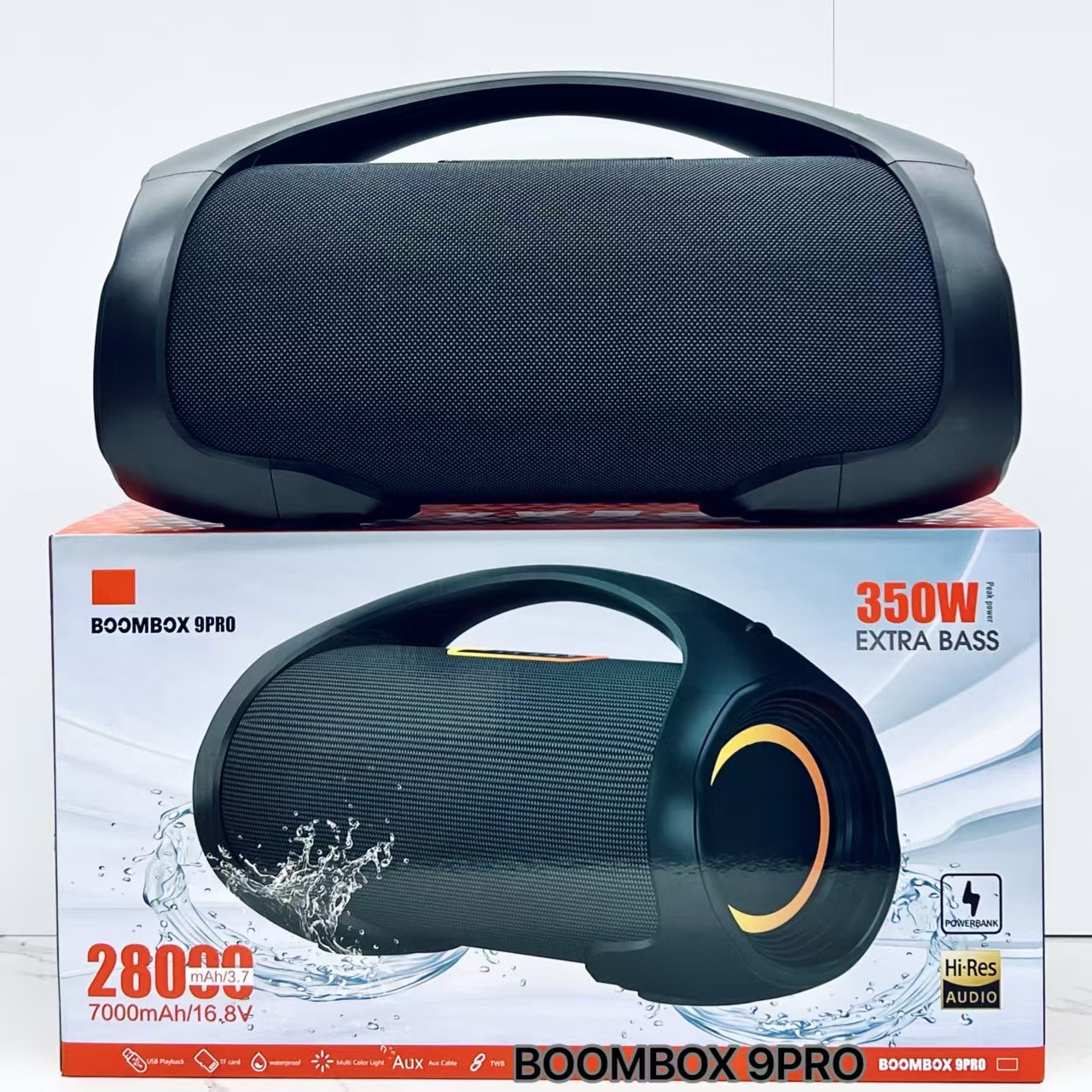 BOOMBOX9KPRO音乐大战神4代蓝牙音箱便携重低音炮大功率350W音响