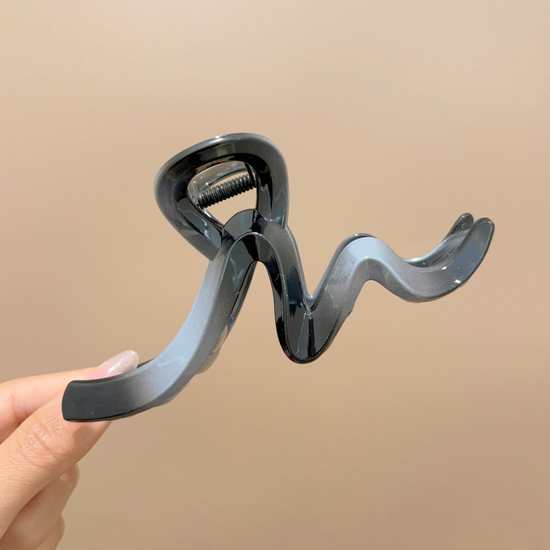 Clip de cabello refinado coreano para mujeres de alto nivel agarrar clips de cabello de tamaño grande detrás de la cabeza de cabello de tiburón clip de cabello lote de cabello