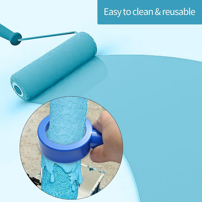 Convenient household paint scraping tool handheld paint roller cleaning tool paint recovery ring scraper