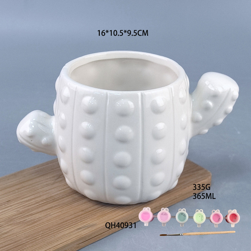 Regalos de Navidad cerámica DIY árbol de Navidad forma taza pintada taza de agua potable taza de leche taza de agua