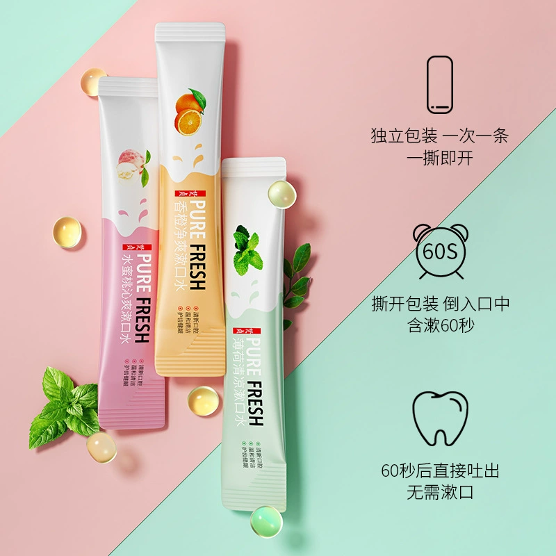 Fanzhen вода мед портативный персик полоскание рта свежее дыхание Чистка полости рта уход отель одноразовые туалетные принадлежности