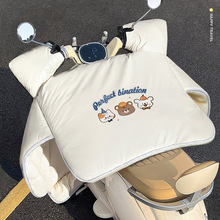 电动电瓶车挡风被冬季加绒加厚冬天防寒加大防水防风罩四季通用款