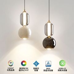 卧室床头吊灯简约现代玻璃客厅背景墙设计师玄关轻奢升降长吊线灯