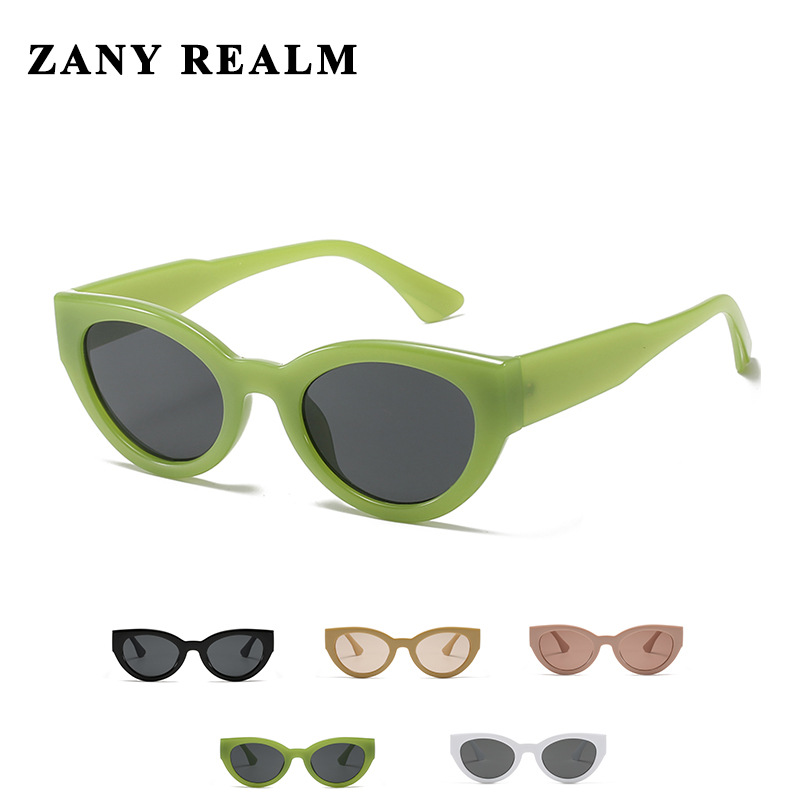 Nueva moda nacional retro ojo de gato gafas de sol hombres y mujeres UV400 color claro Comercio exterior tiktok Internet celebridad gafas de sol suministro directo de fábrica