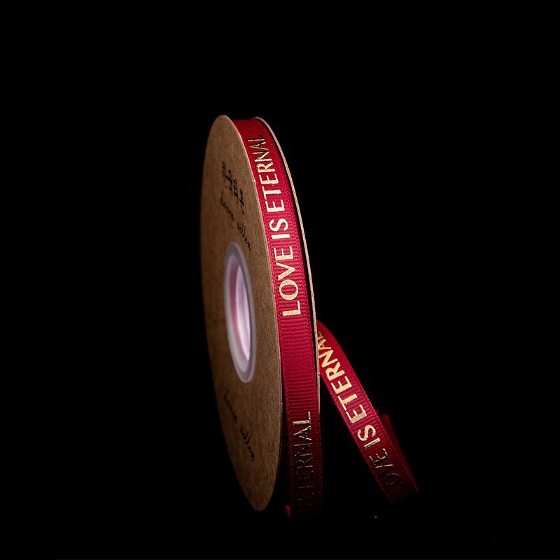 Cinta regalo flor caja de regalo embalaje pastel de cumpleaños decoración hilo cinta dorado cinta inglesa