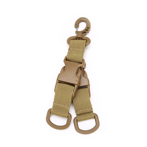 Nylon webbing universal buckle outdoor mountaineering swivel buckle waist hanging key D ring buckle tactical double-detachable butterfly buckle