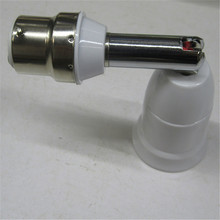 厂家直供90度万向灯头E27螺口灯座转换灯头B22卡口灯头旋转180°