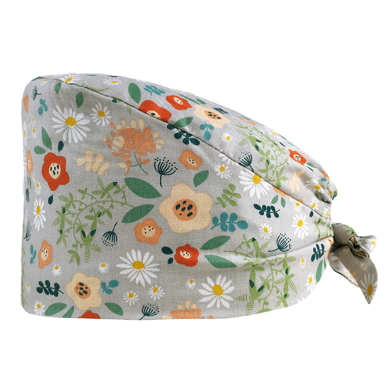 Nuevo lindo pequeño Panda de dibujos animados lindo patrón niña enfermera sombrero quirúrgico tapa de trabajo sombrero Tapa Protectora