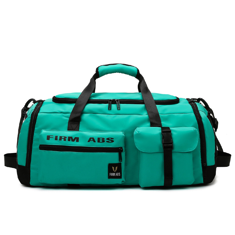 Bolso de viaje de hombro de gran capacidad para hombres y mujeres, bolsa de ejercicios de separación seca y húmeda, bolsa de hombro, bolsa de lona de mano ligera
