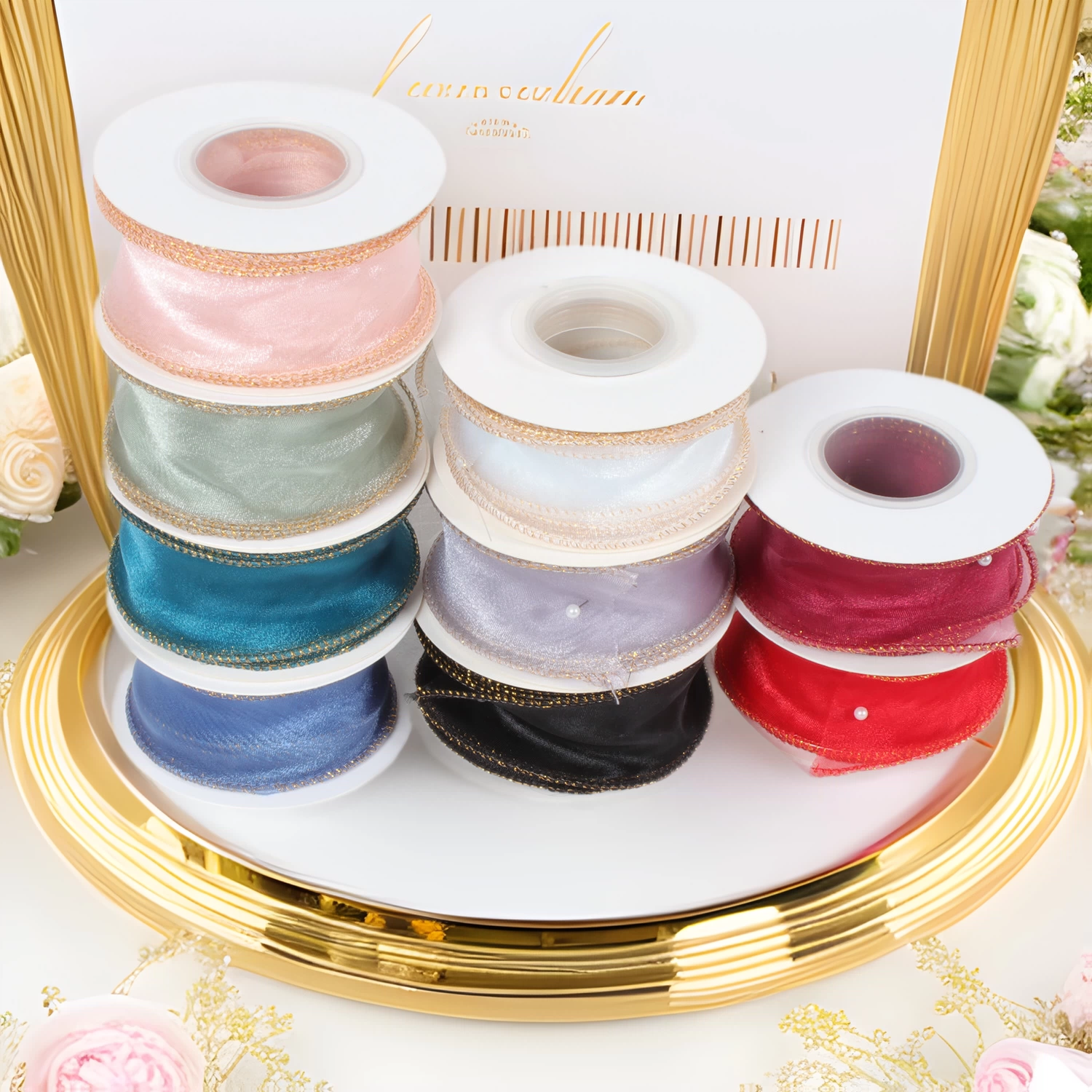 Лента из рыбьего хвоста пряжа букет с лентой Торт Аксессуары Лук аксессуар Розовая ленточка с лентой обшитая полоска см