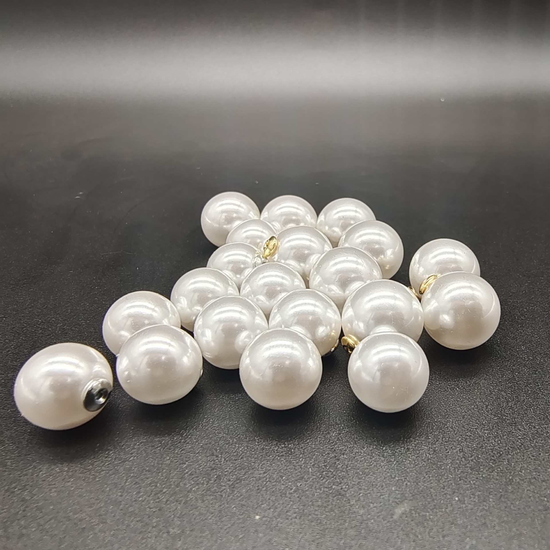 高亮子彈塞珍珠耳堵半孔 黃金白金耳堵珍珠耳塞耳飾 胸針 DIY配件