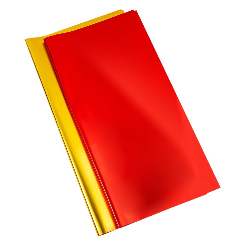 Apertura de papel de envolver de flores papel de envolver de regalo floristería papel de color dorado papel floral papel dorado bicolor de doble cara papel Ouya