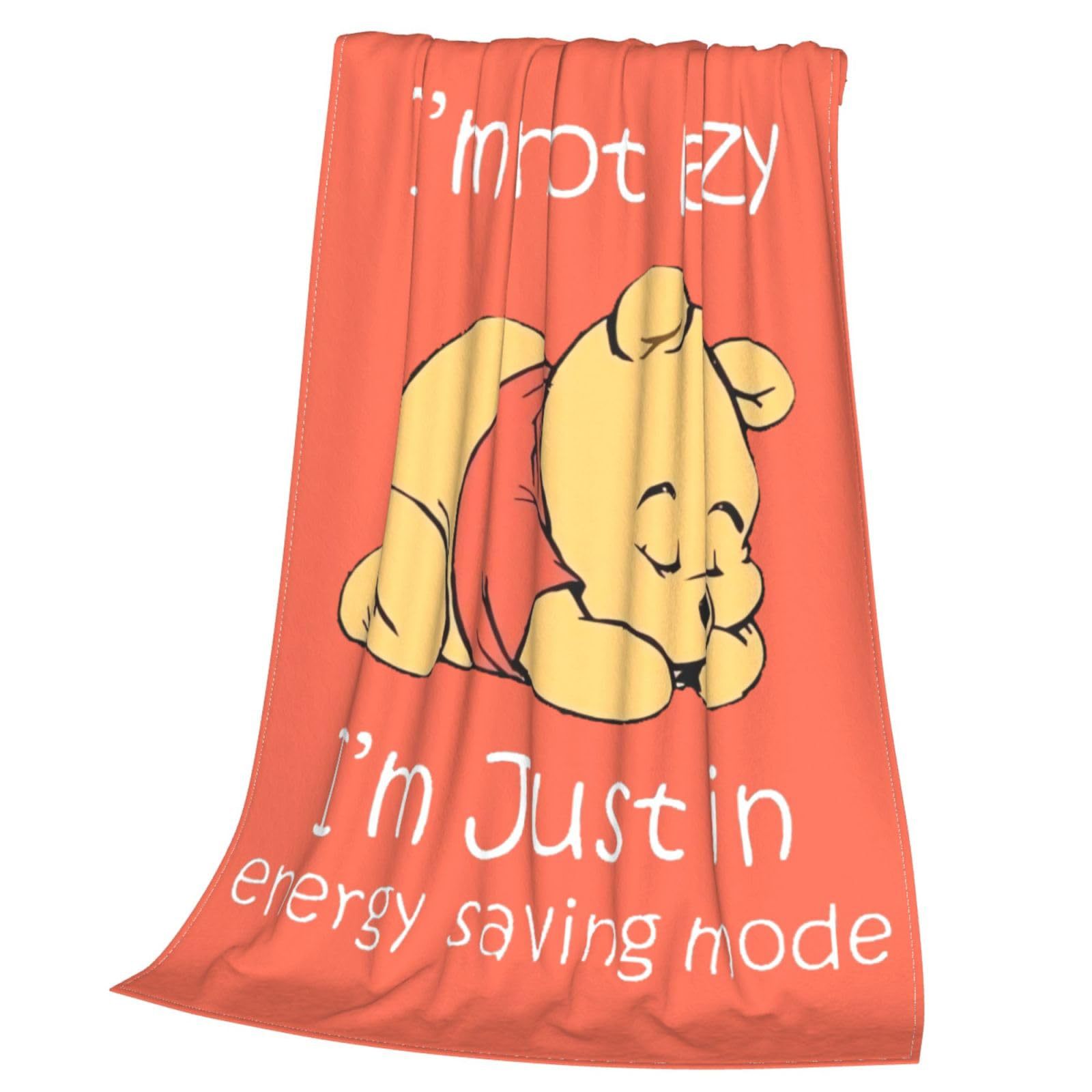 可爱小熊图案毛毯家居柔软舒适法兰绒保暖毯子盖毯生日节日礼物