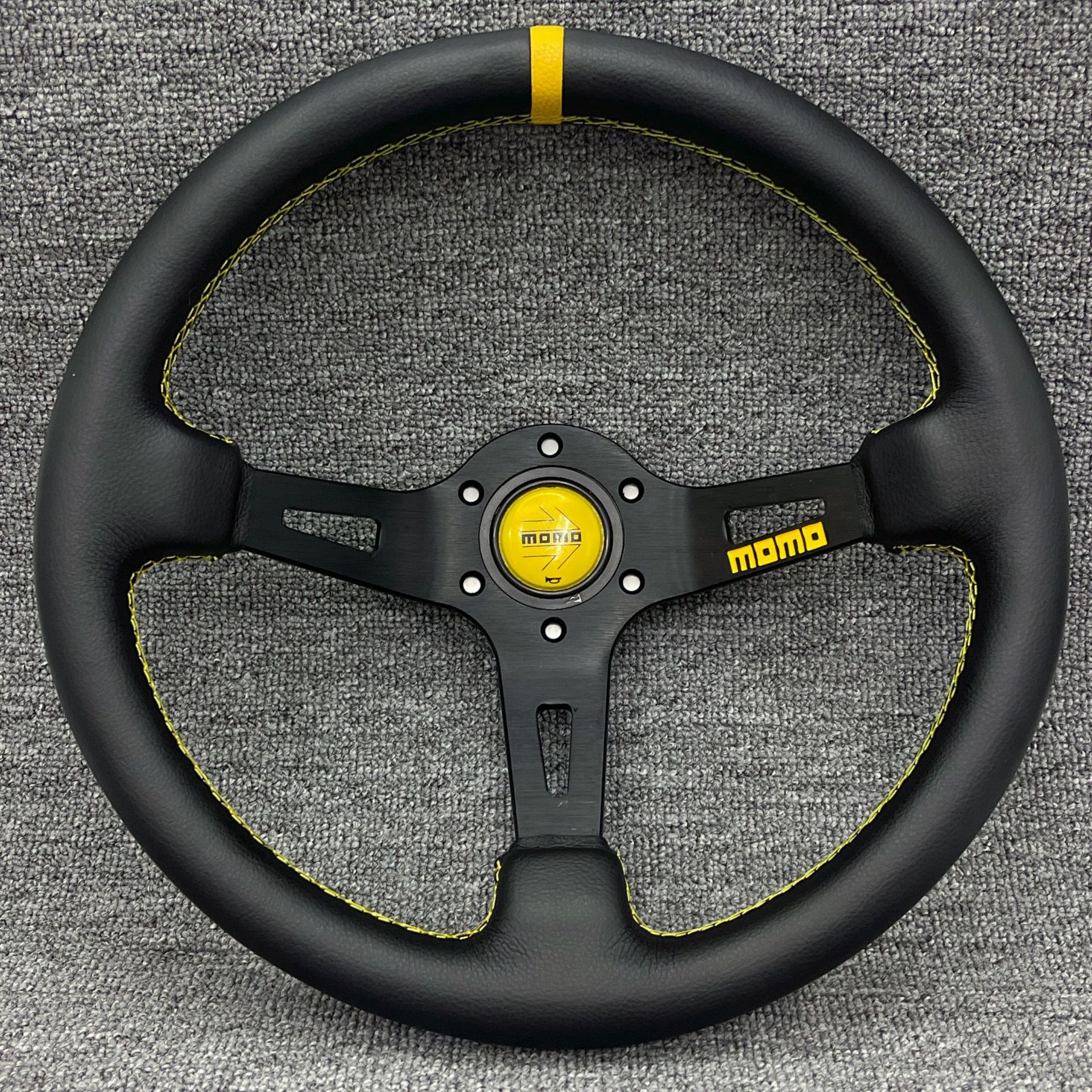 Cross-border direct sales of car modification MOMO steering wheel 14 inch 340mm personalized racing drift deep concave steering wheel