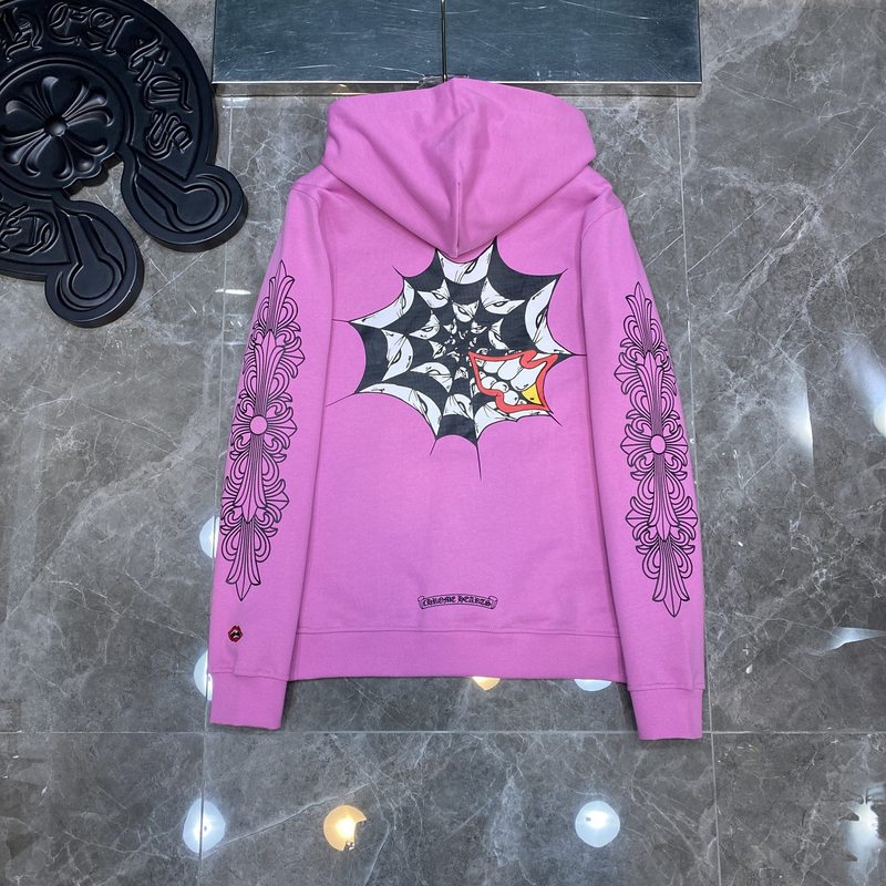 Chrome Heart Hoodie 克罗伈十字架连帽卫衣跨境宽松男女拉链帽衫|undefined