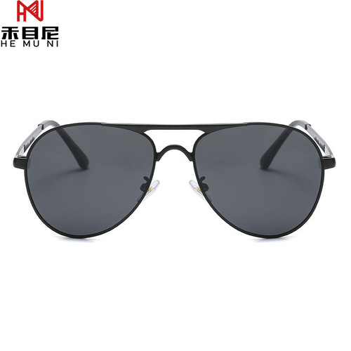 Metal polarized sunglasses for men, fishing drivers, outdoor sunglasses, men's European and American sunglasses, toad glasses