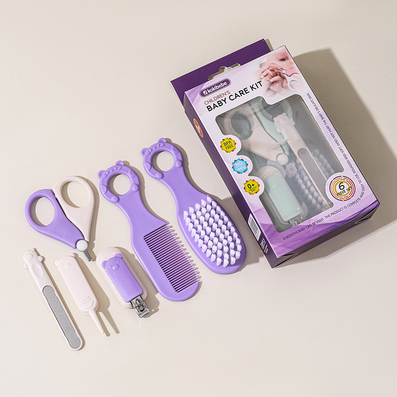 Set de Cuidado de Uñas para Bebés Set de 6 Piezas Plástico y Acero Inoxidable Portátil para Bebés y Niños image 2