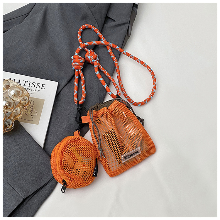 2025 Korean Popular Mesh Hollow-Out Small Crossbody Bag Casual Simple Versatile Phone Bag Single Shoulder Crossbody Bag Cross-Border 2025 Korean Popular Mesh Hollow-Out Small Crossbody Bag Casual Simple Versatile Phone Bag Single Shoulder Crossbody Bag Cross-Border